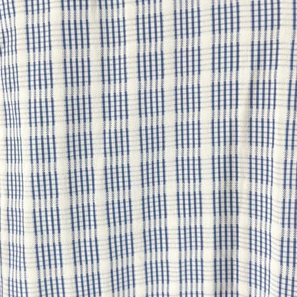 BUGATCHI UOMO Blue Button Down Plaid Dress Shirt - Picture 3 of 8